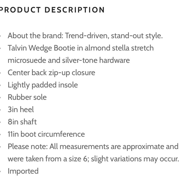 Dolce Vita Sz 9 Talvin Micro-suede Wedge Bootie nib nwt - Picture 5 of 5